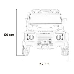 Pojazd Land Rover Defender 110 SVX Concept Czerwony