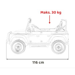 Pojazd Land Rover Defender 110 SVX Concept Czarny