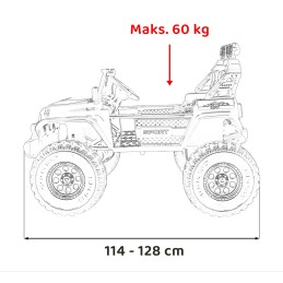 Pojazd Extreme Sport 4x4 Zmienna Wielkość Biały