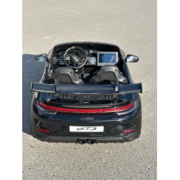 Pojazd Porsche 911 GT3 Czarny, wyścigowy samochód dla dzieci