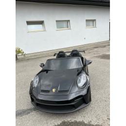 Pojazd Porsche 911 GT3 Czarny, wyścigowy samochód dla dzieci