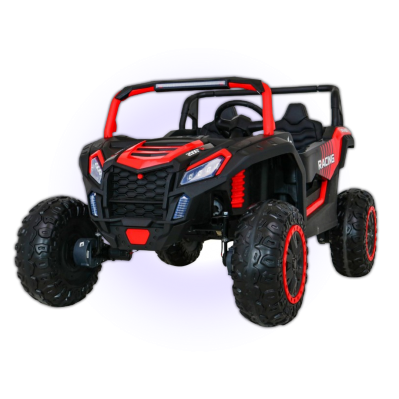 Buggy ATV Racing dla 2 dzieci Czerwony + Napęd 4x4 + Pilot + Wolny Start + MP3 LED