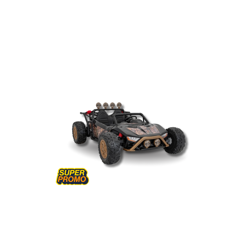 Auto Buggy Racing 5 na akumulator dla dzieci Czarny + Silniki 2x200W + Pilot + Audio LED + Wolny Start