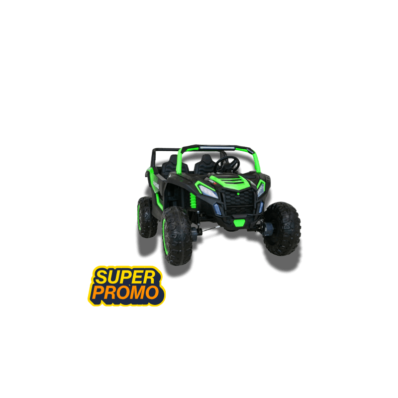Buggy ATV Racing dla 2 dzieci Zielony + Napęd 4x4 + Pilot + Wolny Start + MP3 LED