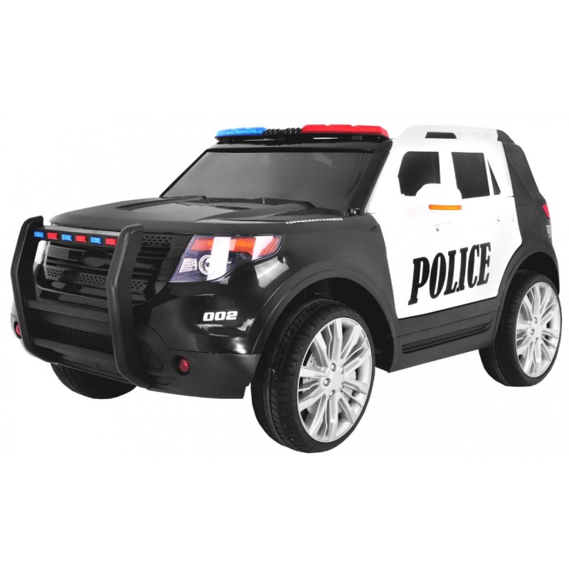 Auto SUV Police na akumulator dla dzieci + Syreny + Światła + Megafon + Pilot
